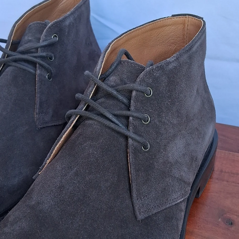 Quince Heritage Suede Chukka Boots Brunette 11 Leather